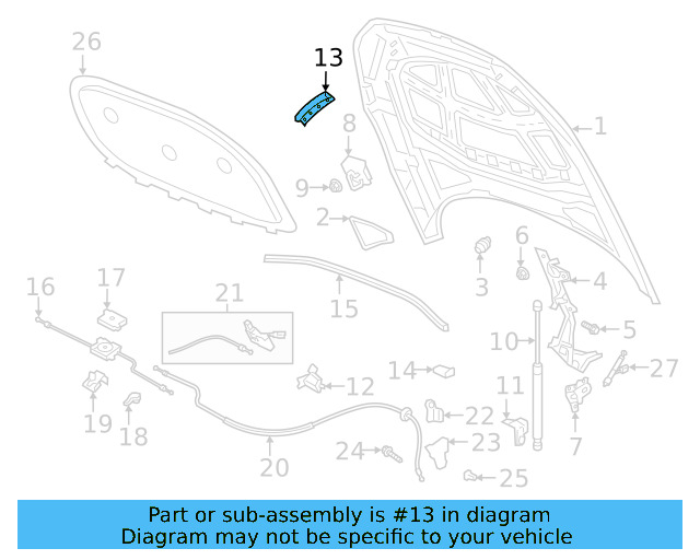 Seal To Hood 3G8-823-709 - View 3