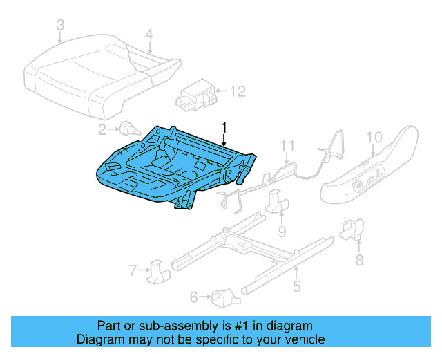 Seat Frame 3C8-881-157 - View 5