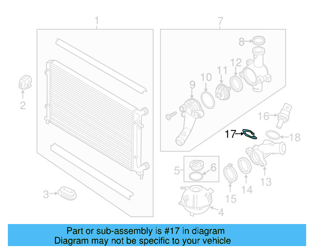 Thermostat Gasket 07K-121-119-A - View 23