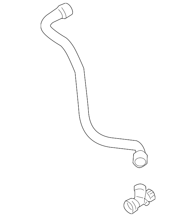 Lower Hose 1J0-122-051-AN - View 8