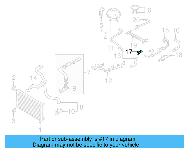 Water Hose Assembly Connector 1J0-122-291-D - View 31