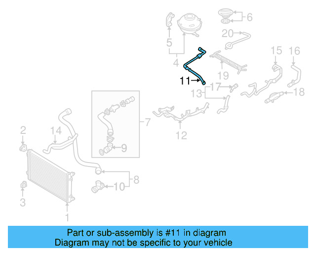 Overflow Hose 1J0-122-109-CD
