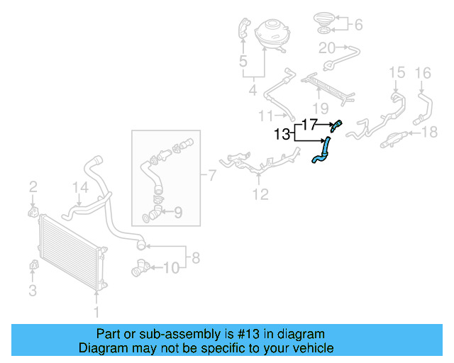 Hose 1J0-122-073-A - View 24