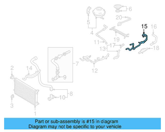 Hose 1J0-122-447-ER - View 7