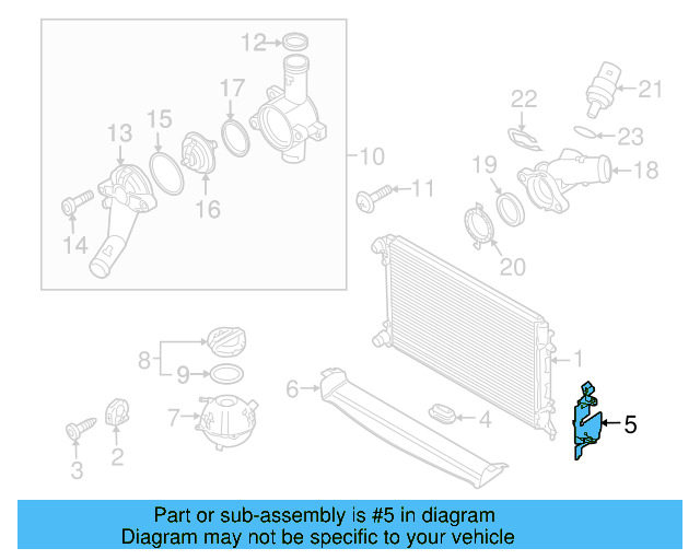 Air Baffle 5K0-121-284-C - View 7
