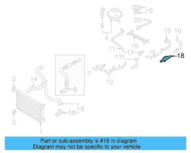 Engine Coolant Outlet Flange 028-121-145-B - View 18