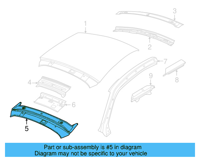Rear Header 5C5-817-169-A