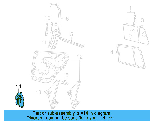 Window Motor 1C0-959-811-A-017 - View 7
