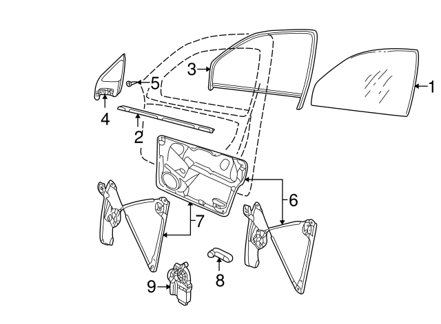 Window Regulator 1J3-837-729-BA - View 3