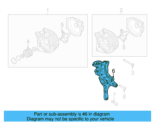Alternator Bracket 06L-903-143-S - View 4