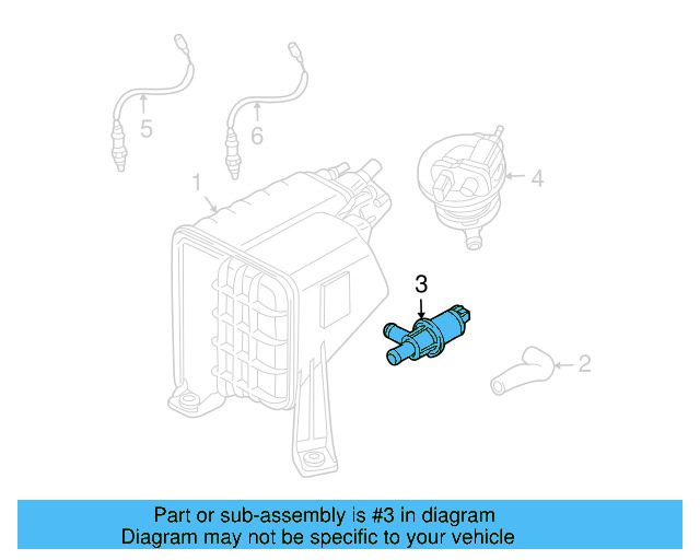 Vapor Canister Purge Solenoid 06D-133-517-B - View 8