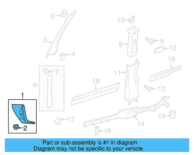 Cowl Trim 5C7-863-484-82V - View 3