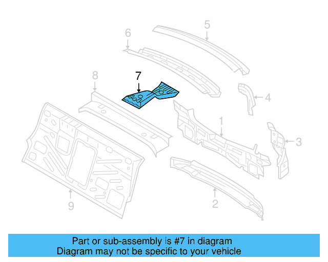 Center Support 3D5-813-526 - View 3