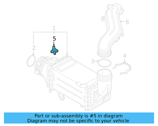 Pressure Sensor 04E-906-051-J - View 2