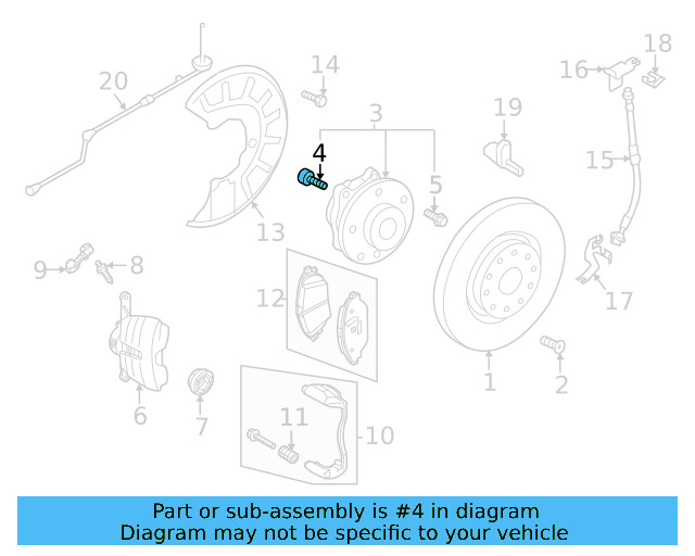 Hub & Bearing Mount Bolt WHT-000-237-C - View 18
