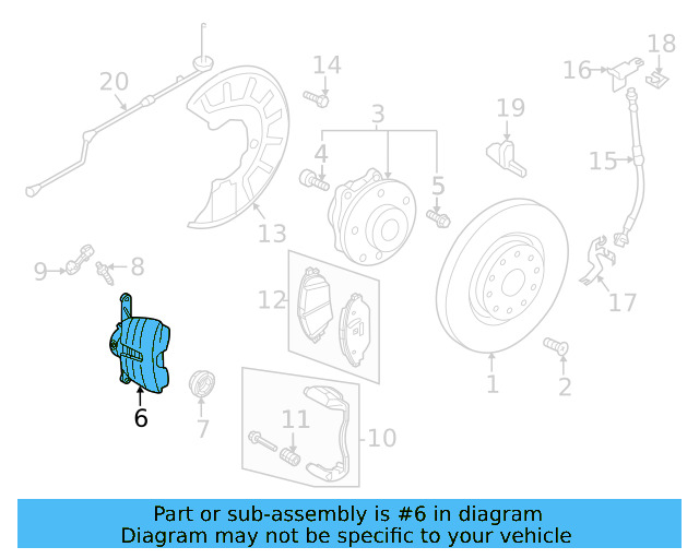 Disc Brake Caliper 8V0-615-124-D - View 11