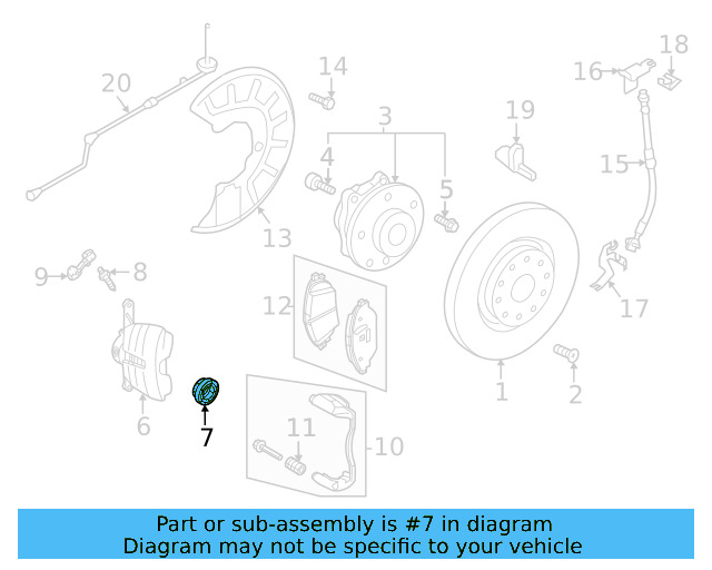 Caliper Seal Kit 5Q0-698-471 - View 5