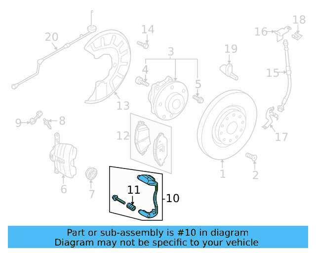 Caliper Mount 5Q0-615-125-A - View 9