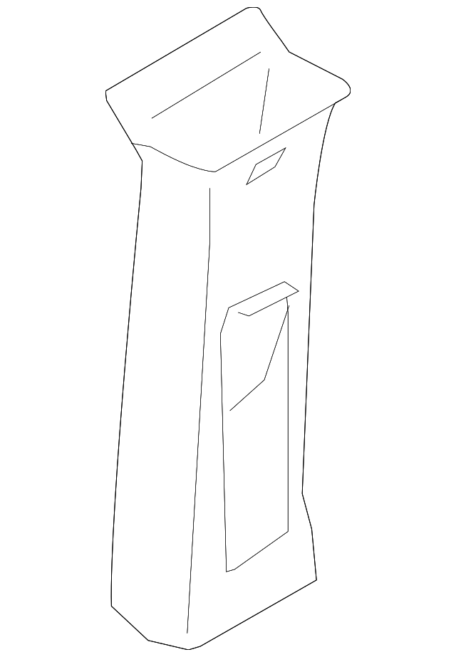 Upper Center Pillar Trim 5C6-867-244-B-95T - View 3