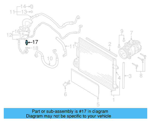 Pressure Sensor 1K0-959-126-E - View 62