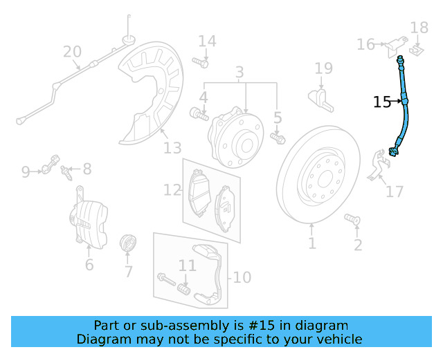 Bracket 1K0-611-846-B - View 14