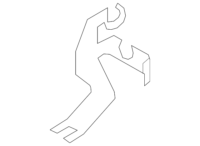 Brake Hose Lower Bracket 561-611-841 - View 2