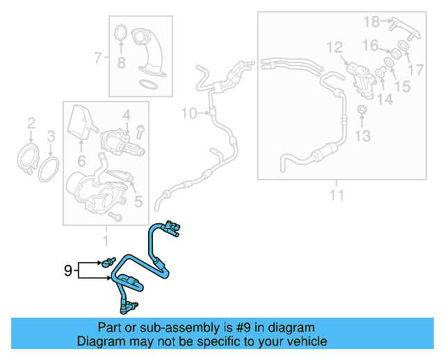 Vacuum Hose 04L-129-456-E - View 6