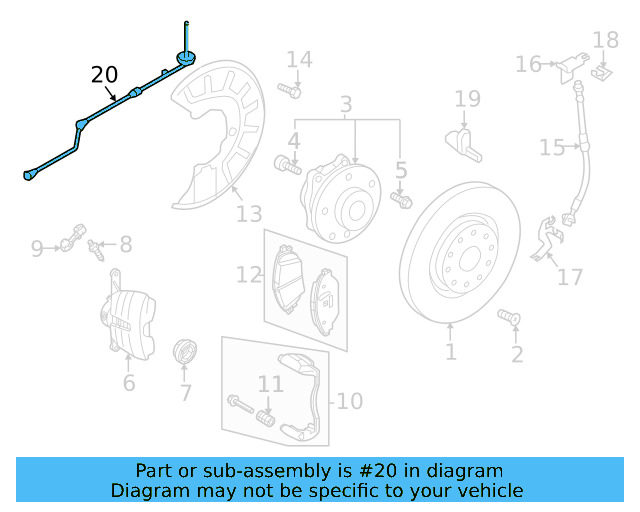 ABS Sensor Wire 5C0-927-903-B - View 19
