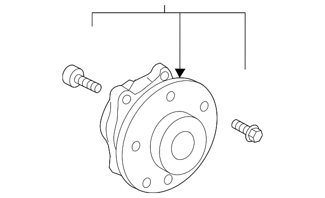 Wheel Bearing And Hub Assembly 1K0407621L - View 2