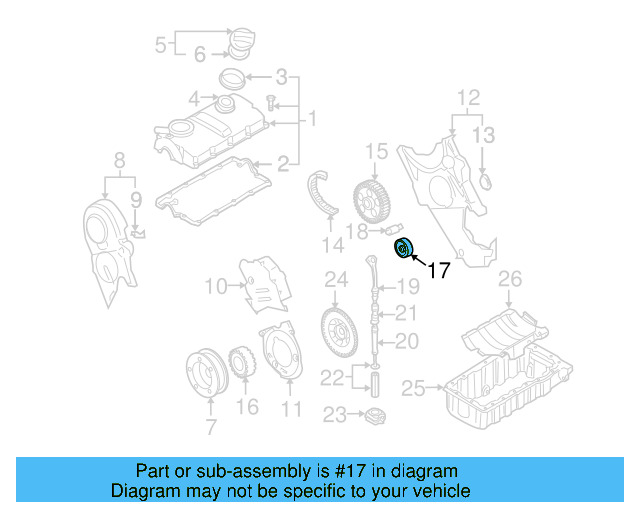 Engine Timing Belt Tensioner 038-109-243-M - View 7