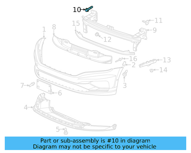 Impact Bar Bolt N-911-964-02 - View 80