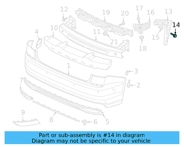 Bumper Cover Mount Bolt WHT-003-954 - View 59