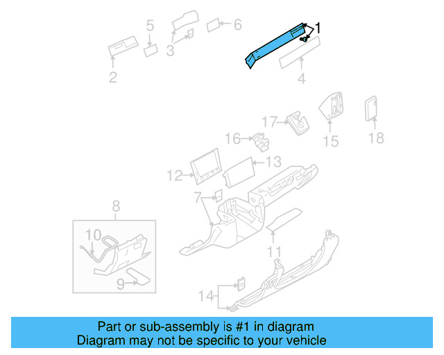 Trim Molding 7L6-857-226-M-72A - View 4
