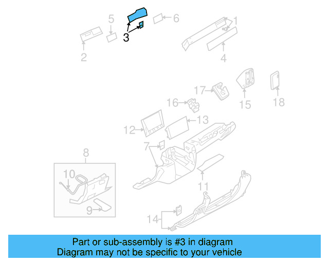 Trim Molding 7L6-857-224-H-72A - View 5
