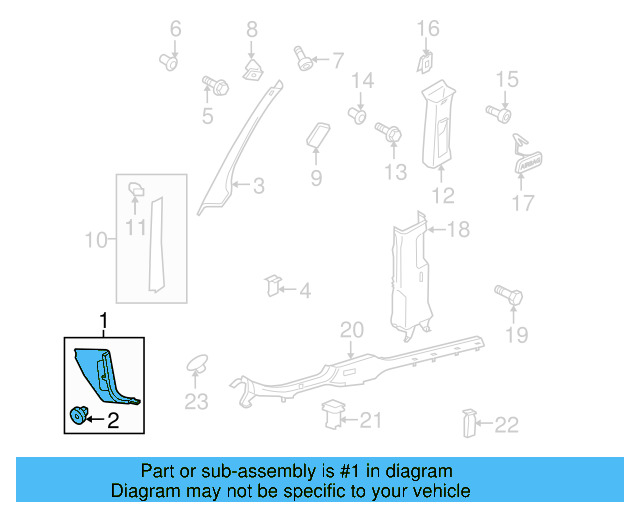 Kick Panel Trim 1K1-863-483-A-95T