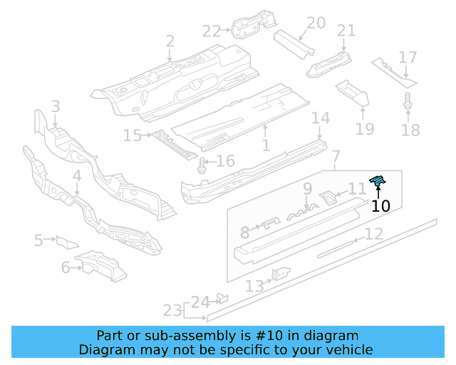 Sill Reinforcement 3QF-802-197 - View 10