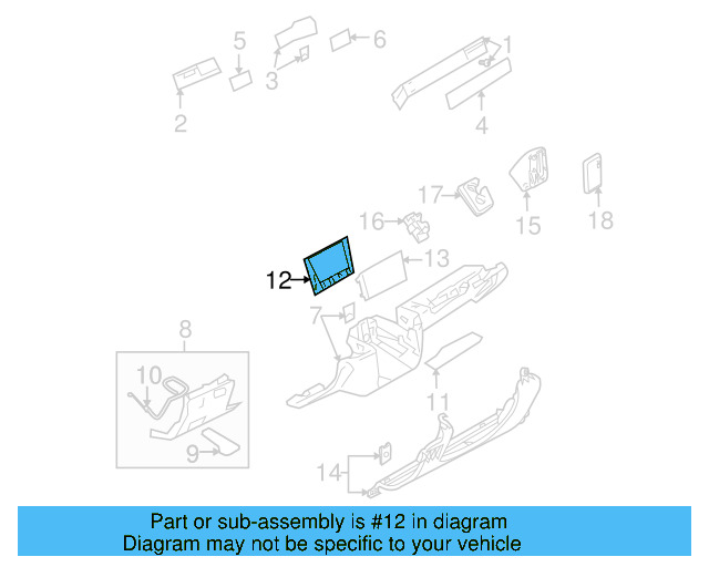Insert Panel 7L6-858-630-A-5U4 - View 2