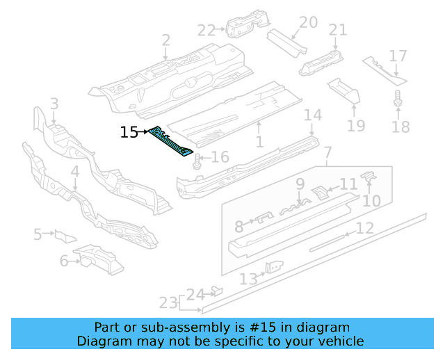 Front Reinforced 5Q0-804-421-B - View 21