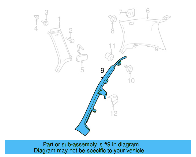 Fender Liner Screw N-907-750-01 - View 40