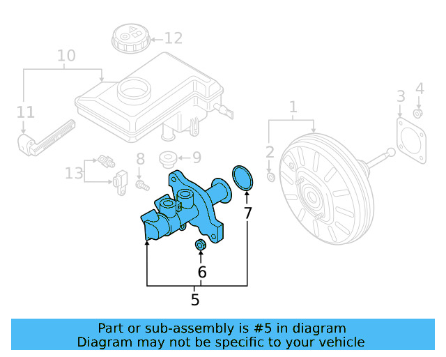 Master Cylinder 5QM-614-019-G