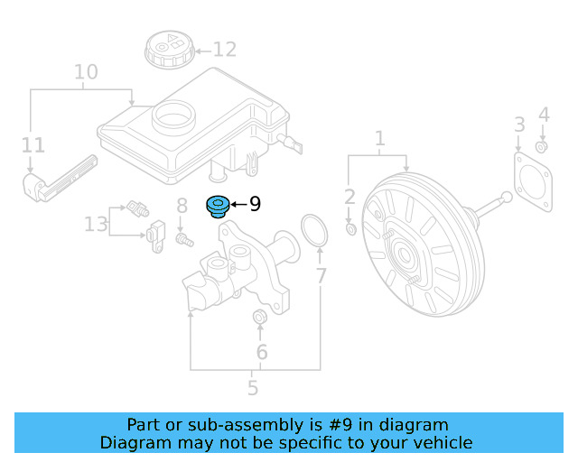 Master Cylinder Plug 4M0-611-817 - View 24