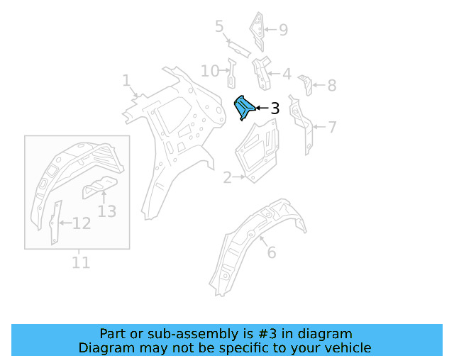 Lower Extension Filler 3CN-810-889 - View 5