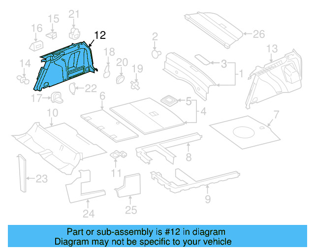 Side Trim Panel 5C6-867-428-R-1BS - View 7