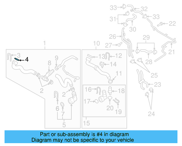 Radiator Coolant Hose Seal 4E0-121-666 - View 44