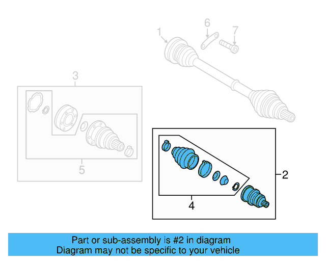 Outer Joint Assembly 8V0-598-099-X - View 14