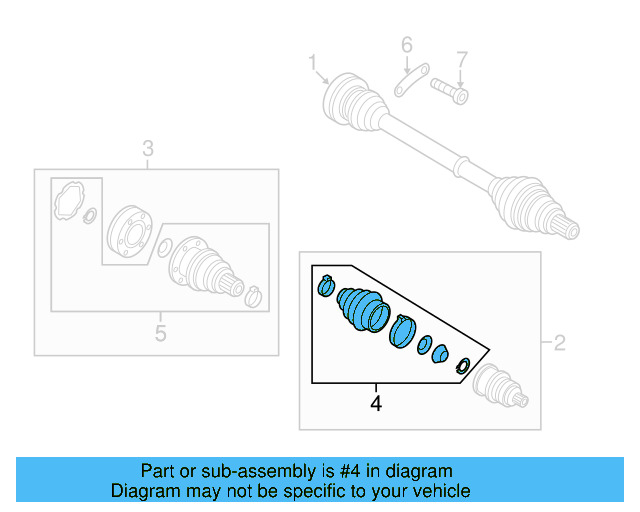 Outer Joint Assembly 8V0-598-099-X - View 13