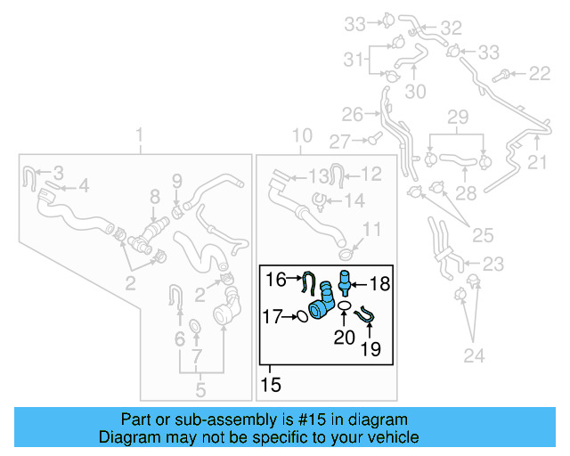 Water Hose Assembly Upper Seal N-907-653-01 - View 21