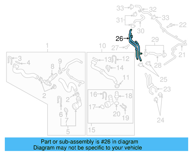 Water Pipe 06J-121-075-D - View 34