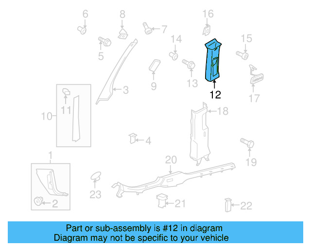 Body A 1KM-853-456-Y20 - View 10