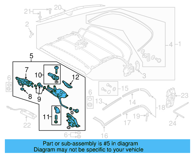 Lock Motor 5C3-898-925 - View 8